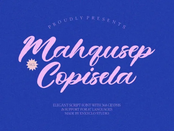 NCL Mahqusep Copisela font