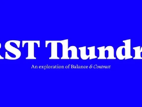 RST Thundra Family font