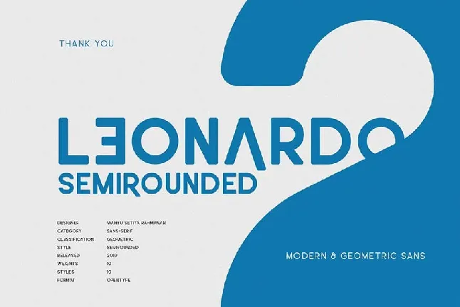 Leonardo Family font