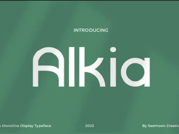 Alkia font