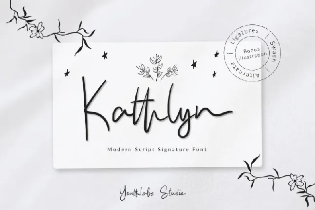 Kathlyn Signature font