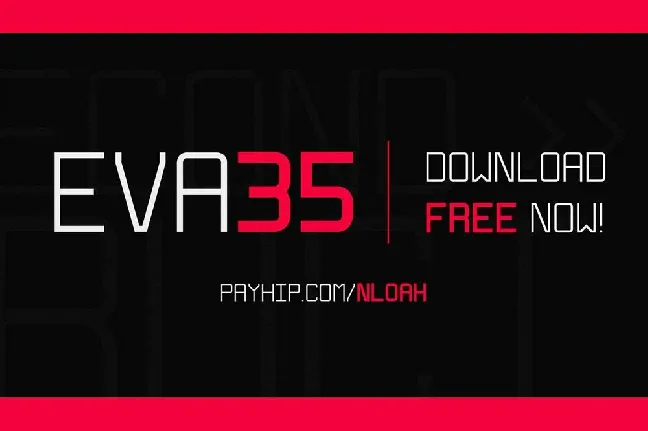 Eva 35 Techno Family font