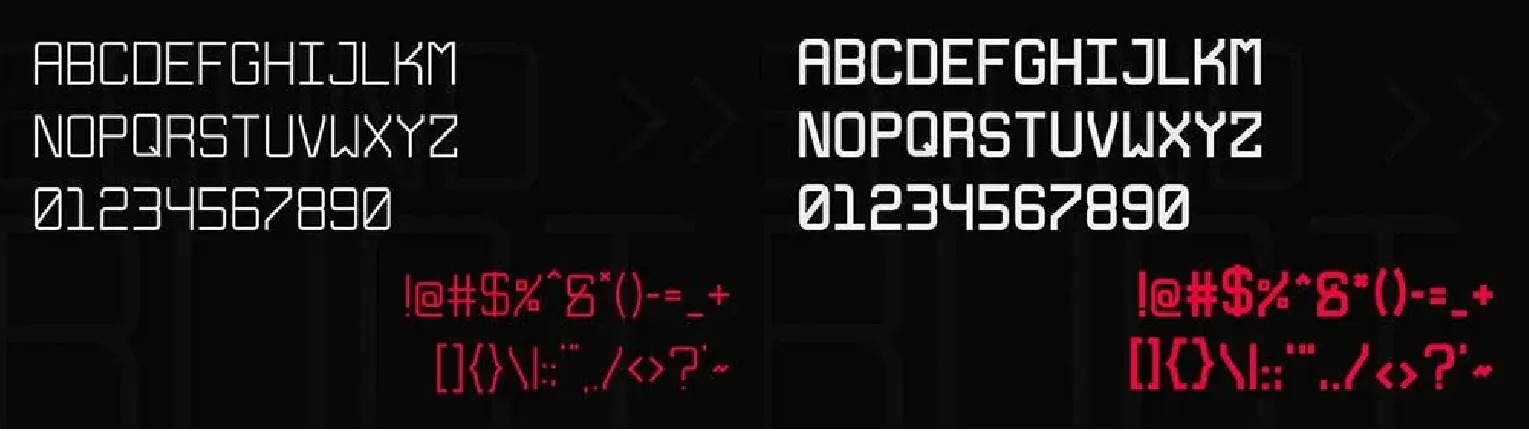 Eva 35 Techno Family font