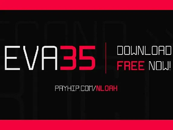 Eva 35 Techno Family font