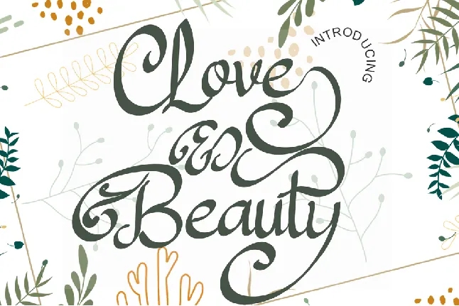 Love And Beauty font