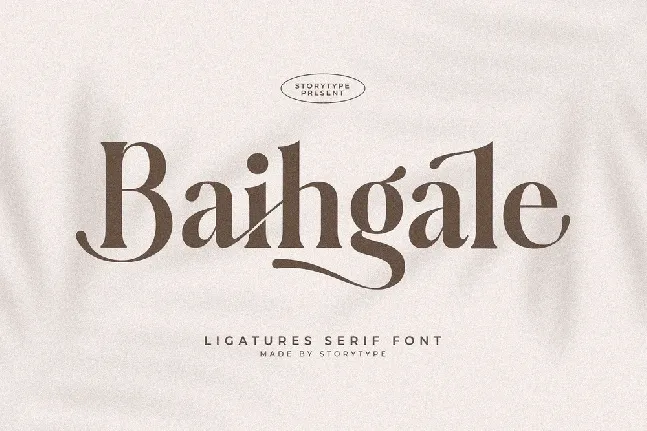 Baihgale font