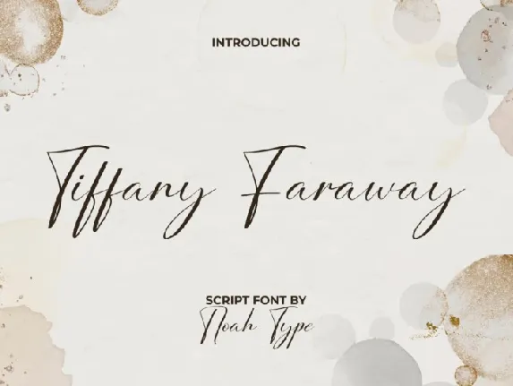 Tiffany Faraway font