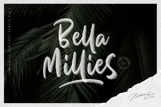 Bella Millies Script font