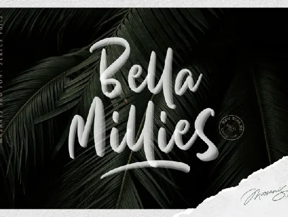 Bella Millies Script font