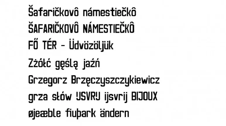 Ulica font