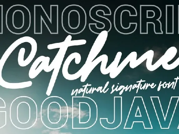 Catchme Signature font