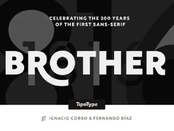 Brother 1816 font