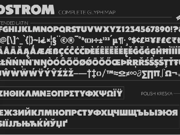 Boldstrom font