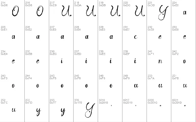 Handbeauty font