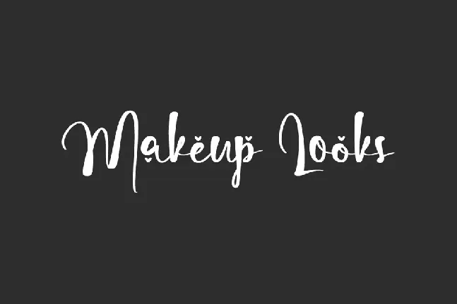 Makeup Looks Demo font