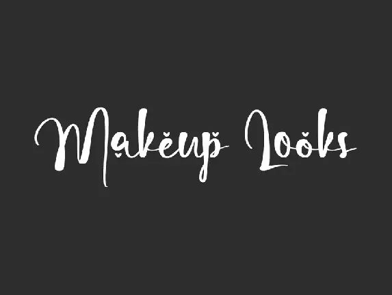 Makeup Looks Demo font