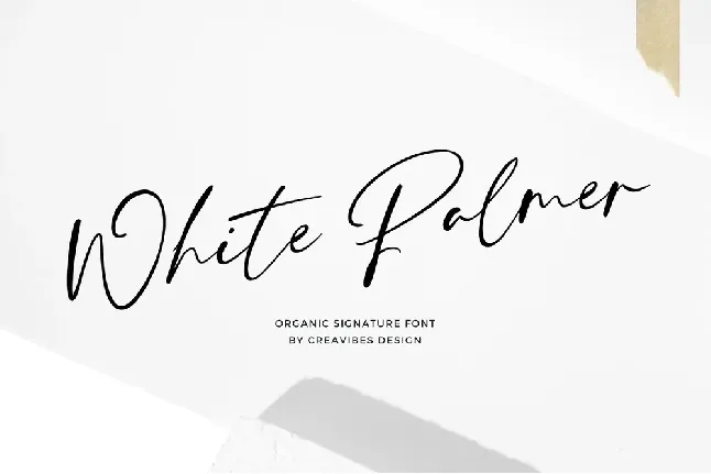 White Palmer font