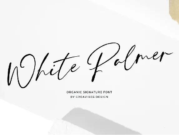 White Palmer font