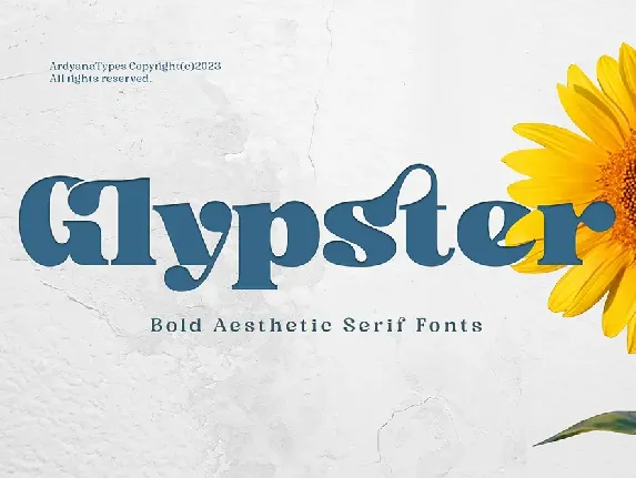 Glypster font