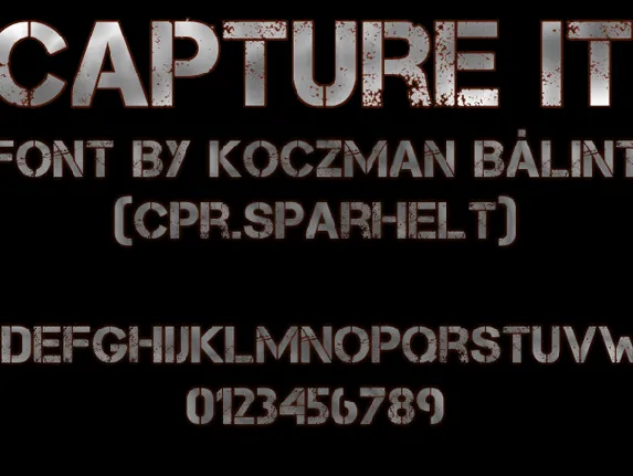 Capture it font