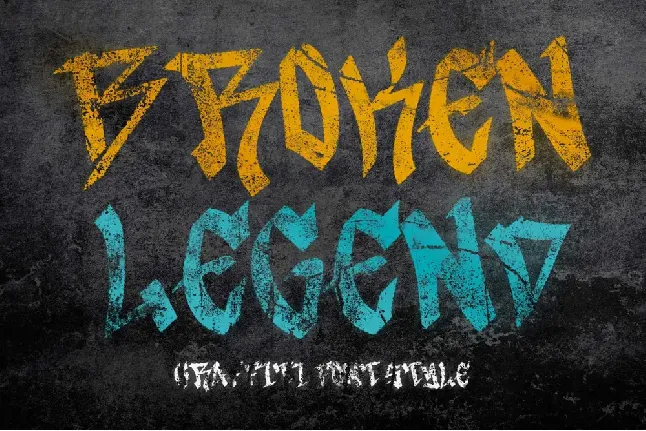 Broken Legend Demo font