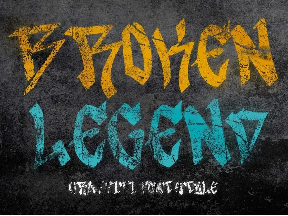 Broken Legend Demo font