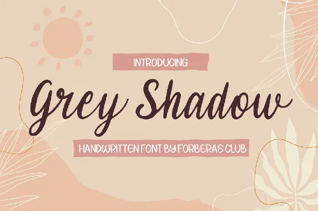 Grey Shadow font