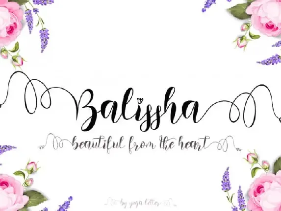 Balissha Calligraphy font