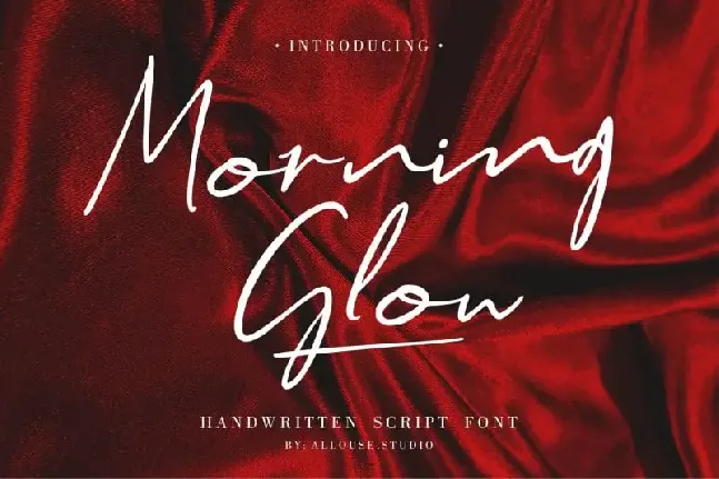 Morning Glow Script font