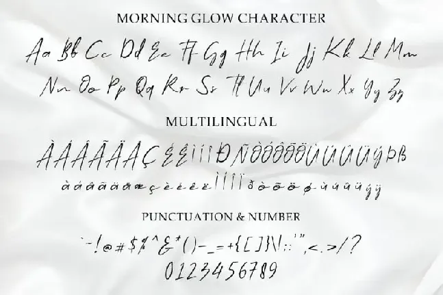 Morning Glow Script font