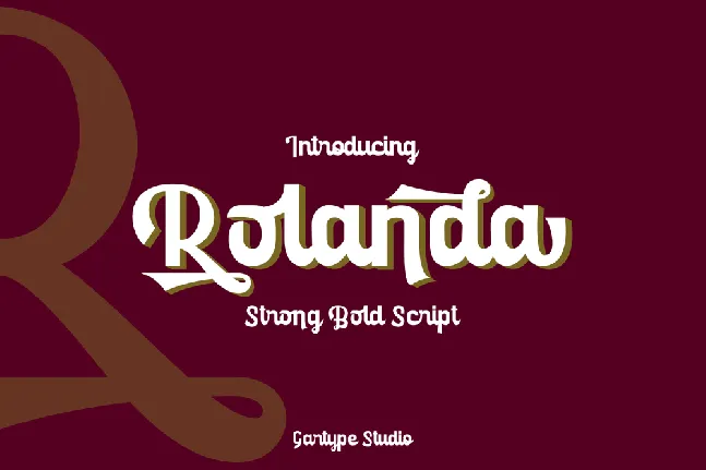 Rolanda Script font