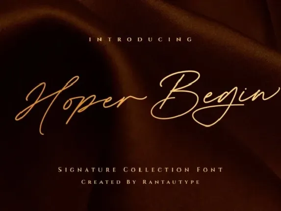 Hoper Begin font