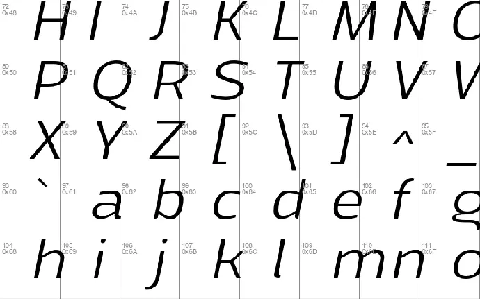 Mally font