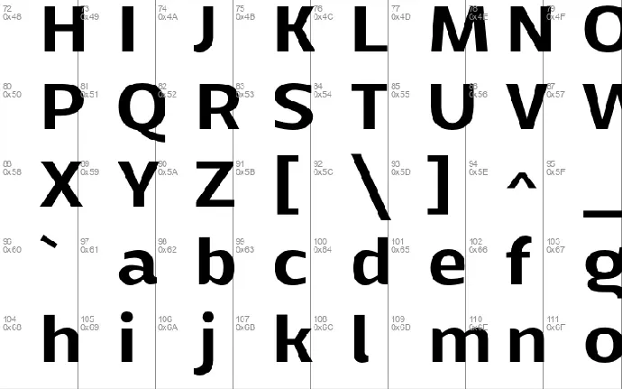 Mally font