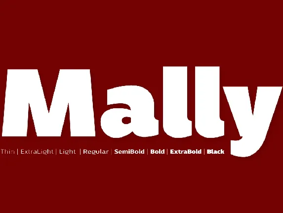 Mally font