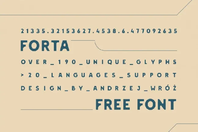 Forta Display font