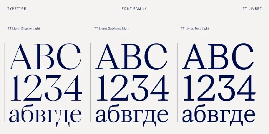 TT Livret Text Trial font