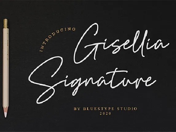 Gisellia Signature font