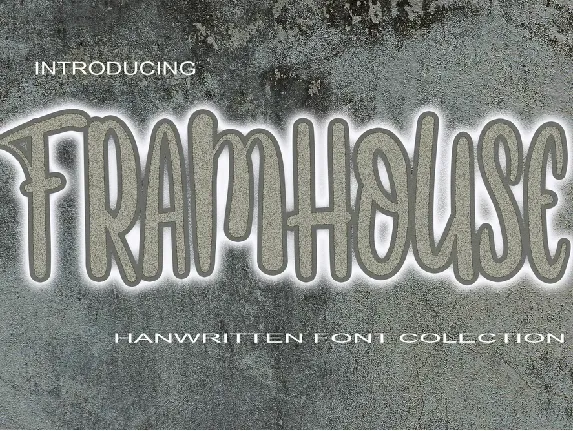 FRAMHOUSE font