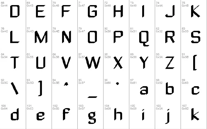 Zyphyte font