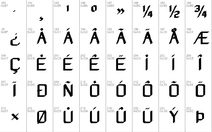 Zyphyte font