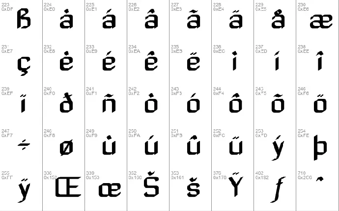 Zyphyte font