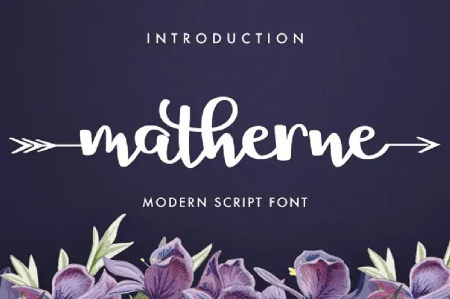 Matherne Script font