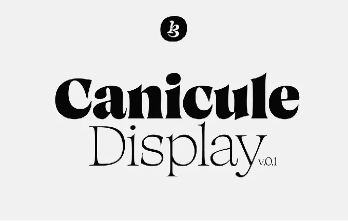 Canicule font