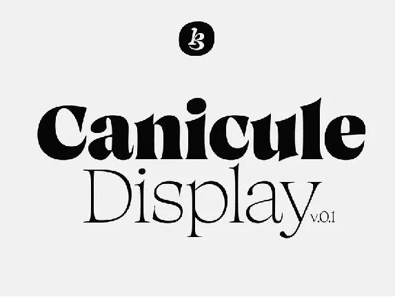 Canicule font