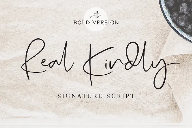 Real Kindly font