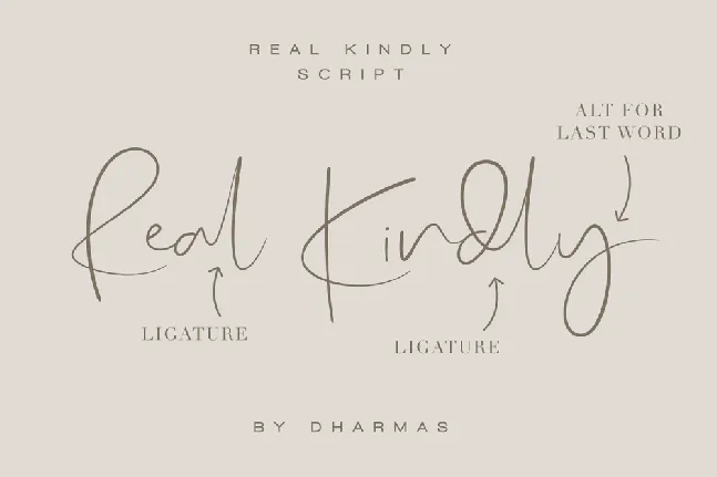 Real Kindly font