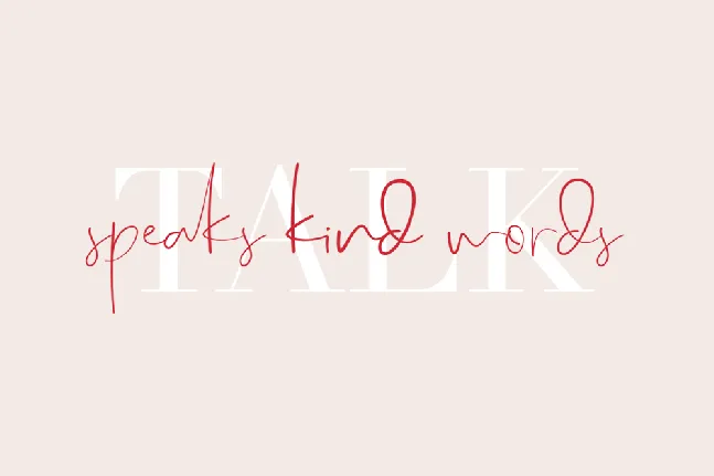 Real Kindly font