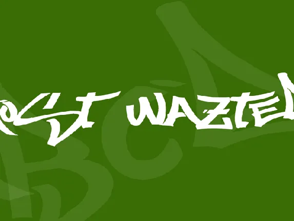 Most Wazted font