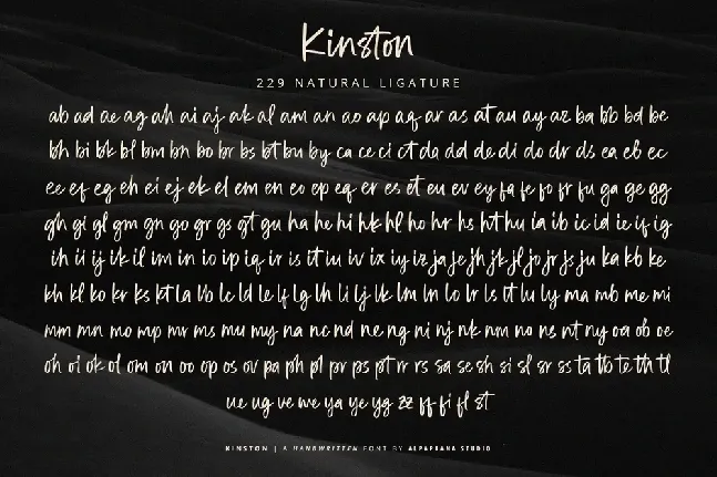 Kinston font